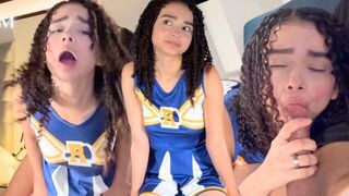 The guy did not let his girlfriend cum, but he himself experienced a powerful orgasm