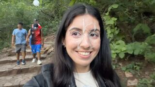 I made a incredible effort and cumshot on his face in public