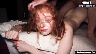 From a kiss to swallowing — just a tilt of the head, a perfect match for the petite and submissive 18yo vibe