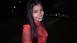 A young girl is craving for a rough sex