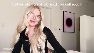 The girl is a slutty bitch and she knows how to use it in the office