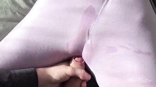 I slid my thumb over my wet clitoris in panties