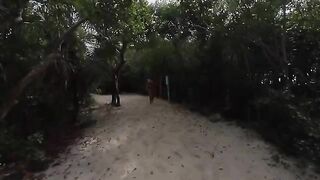 A girl with a great ass was picked up on the beach and fucked hard