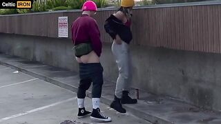 A man tried to cum without leaving a trace on his face