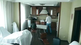 A sexy maid is haunted by a ghost on Halloween night