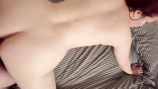 My hot stepmom got drunk and fucked me in her tits