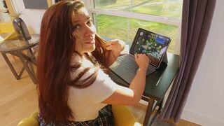 My pervert stepdad fucked my wet pussy at school, courtesy of Jolla PR