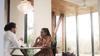 My therapist invited me to her house for a romantic dinner, it was passionate