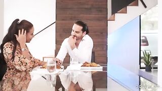 My therapist invited me to her house for a romantic dinner, it was passionate