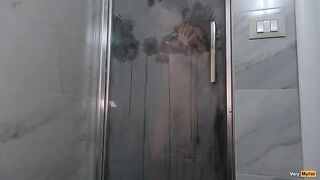 If I try to fart, a lot of cum comes out of my ass!! Anal creampie - amateur