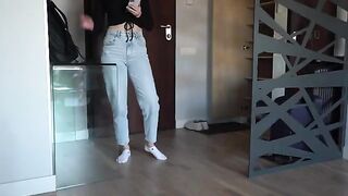 My stepsister came home early and had passionate sex