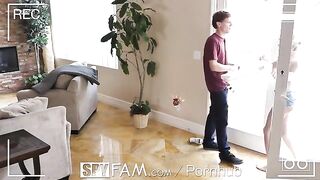 Hime Marie caught by her stepbrother while spying for sex