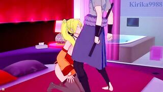 Naruko Uzumaki and Sasuke Uchiha fuck deep in a love hotel