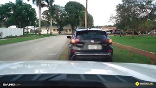 A cute girl got help from the mechanic and had sex with him