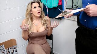 A gorgeous MILF, Kayla Paige, gets caught for stealing and undergoes a strip search